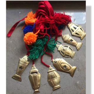 Ramadan Garland with copper lanterns (4 meters)
