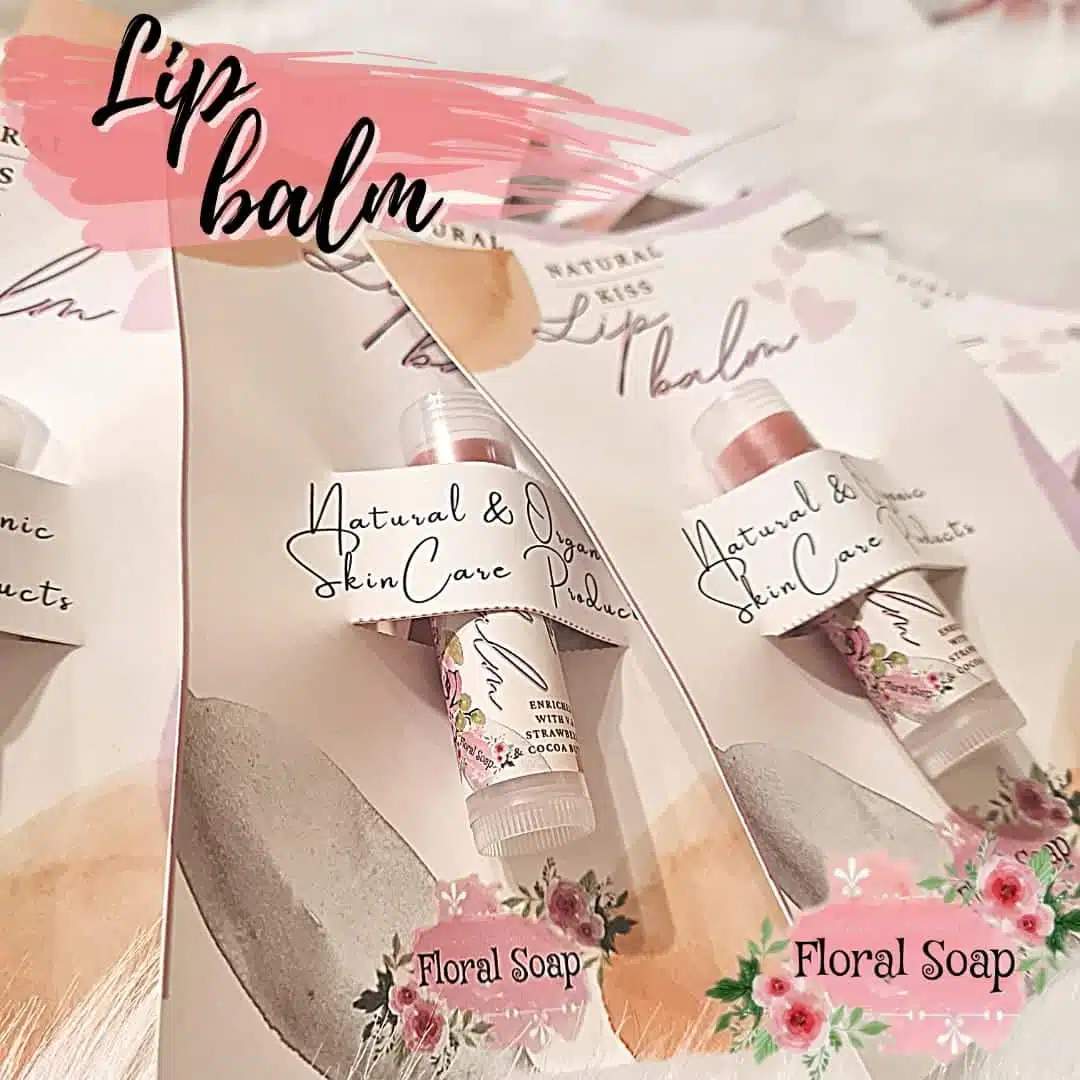 FLORAL LIP BALM 3 natural kiss lip balm