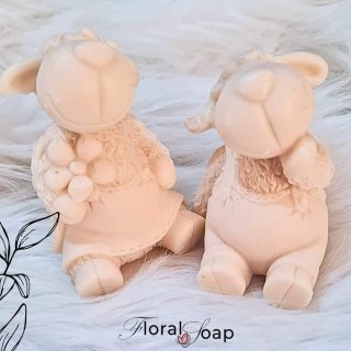 Happy Mama and Papa Sheep Soap