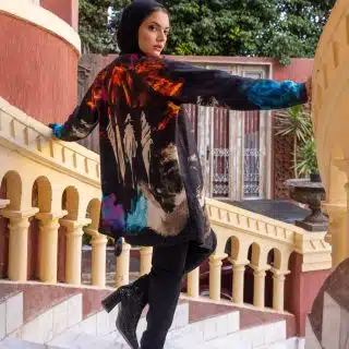 Artistic Double Face Cardigan