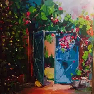 Summer vibes- 68/64cm - acrylic on canvas framed