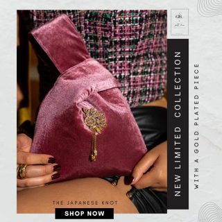 Bois de Rose Japanese Knot Wristbag