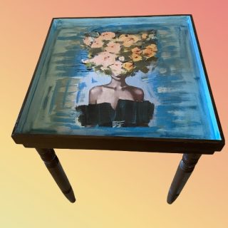 60 x 60 cm wooden table hight 60