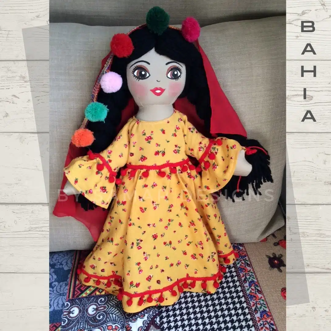 Egyptian folkloric Doll “Bahia” 1 Egyptian folkloric Doll “Bahia”