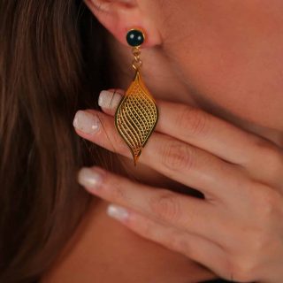 Leaf Earring 18K Gold Plated