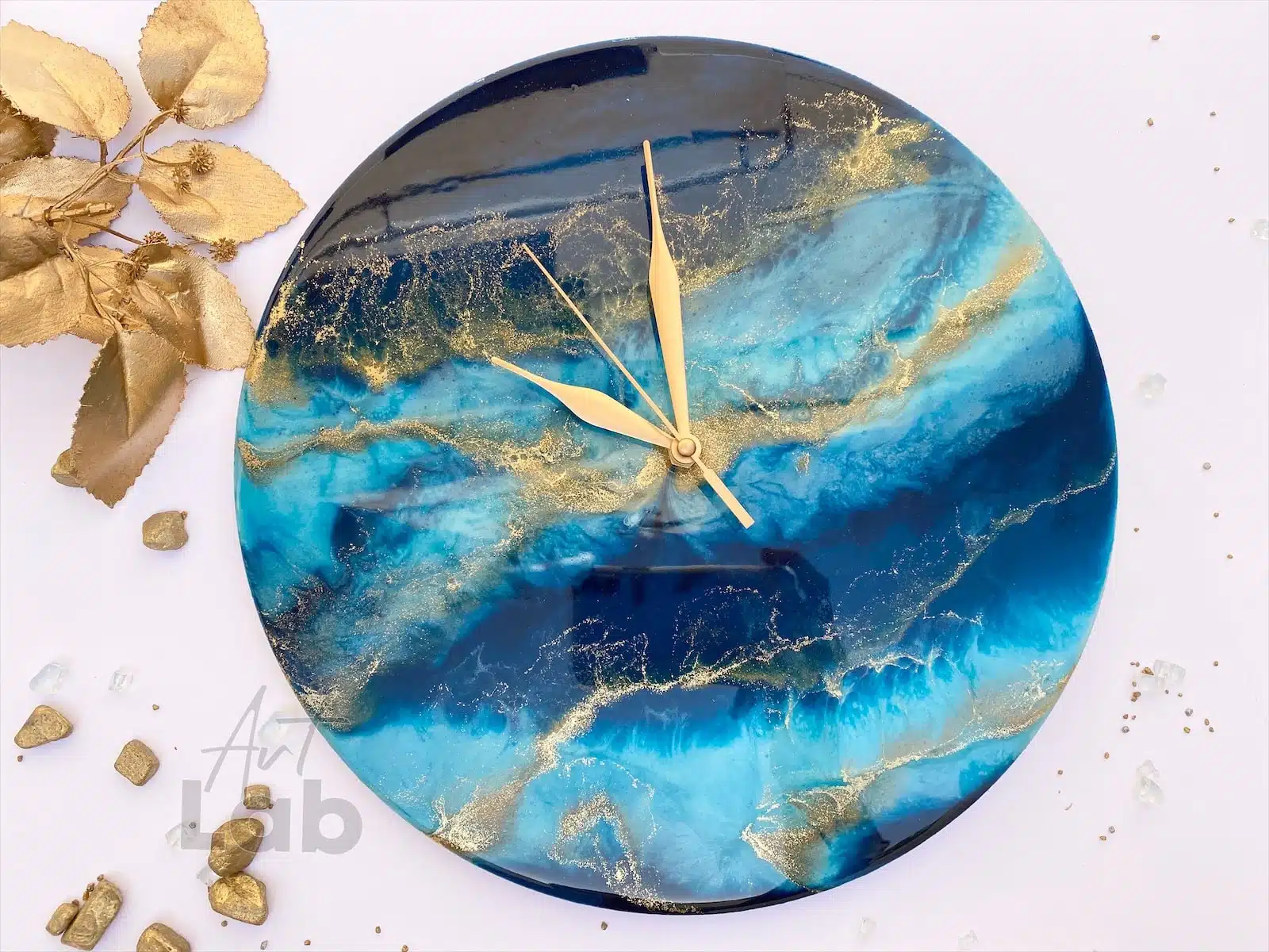 Aqua blue wall clock 1 Aqua blue wall clock