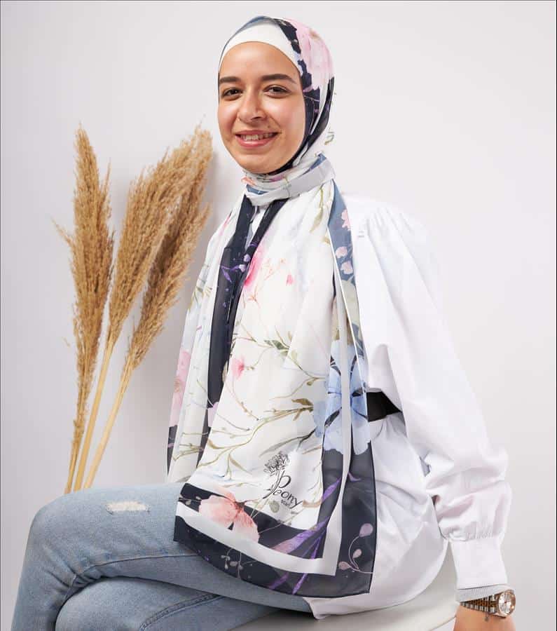 Blue Framo 1 chiffon