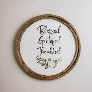 Blessed Boho Wood Circle