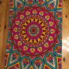 Killim mandala pattern