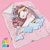 cloudy unicorn blanket