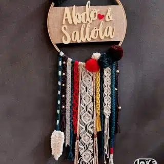 "NewlyWeds" Macrame Wall Hanging