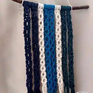 Shades of Blue Macrame Wall Hanging