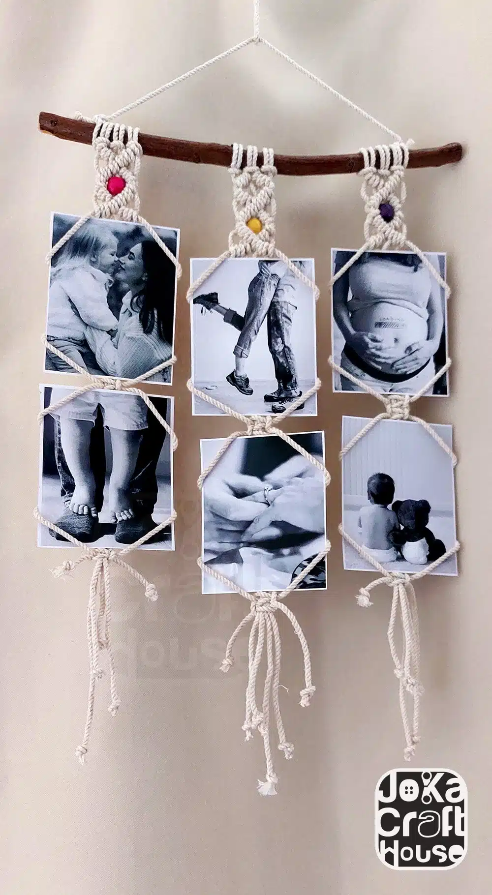 Macrame Photos Holder/ Memories Holder 1 Macrame Photos Holder/ Memories Holder