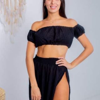 Off shoulder boho top