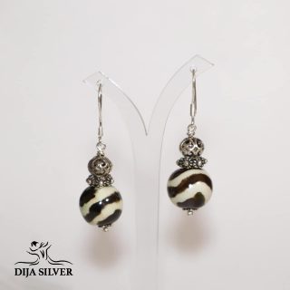 Kenyan pottery/silver earings