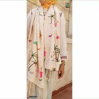 شال ريفى قطن تطريز يدوى بالخيط القطن . .