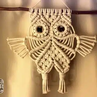 Owl Wall Hanging Macrame
