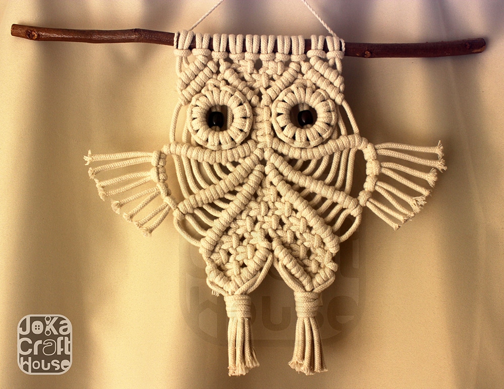 Owl Wall Hanging Macrame 1 Owl Wall Hanging Macrame