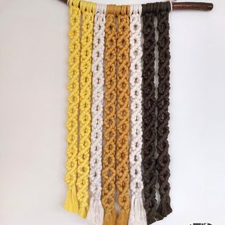 Shades of Yellow Macrame Wall Hanging