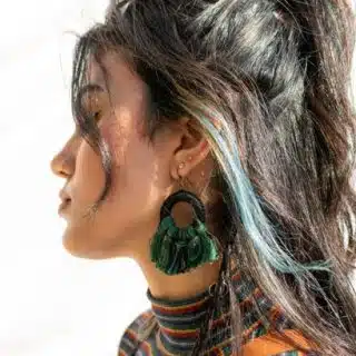Boha earrings ( green )