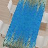tablecloth ( blue arabic pattern )