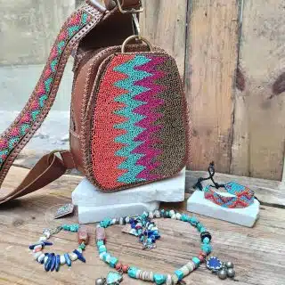 شنطة جلد طبيعي كتف كروس نول فرنسى.