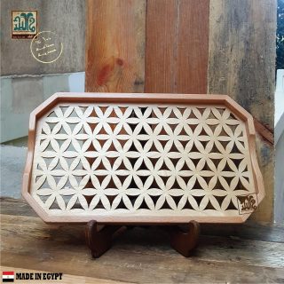 صينية خشب ألوان .