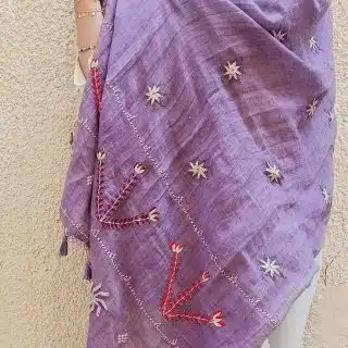 شال كتان يدوي تطريز جنوب سيناء