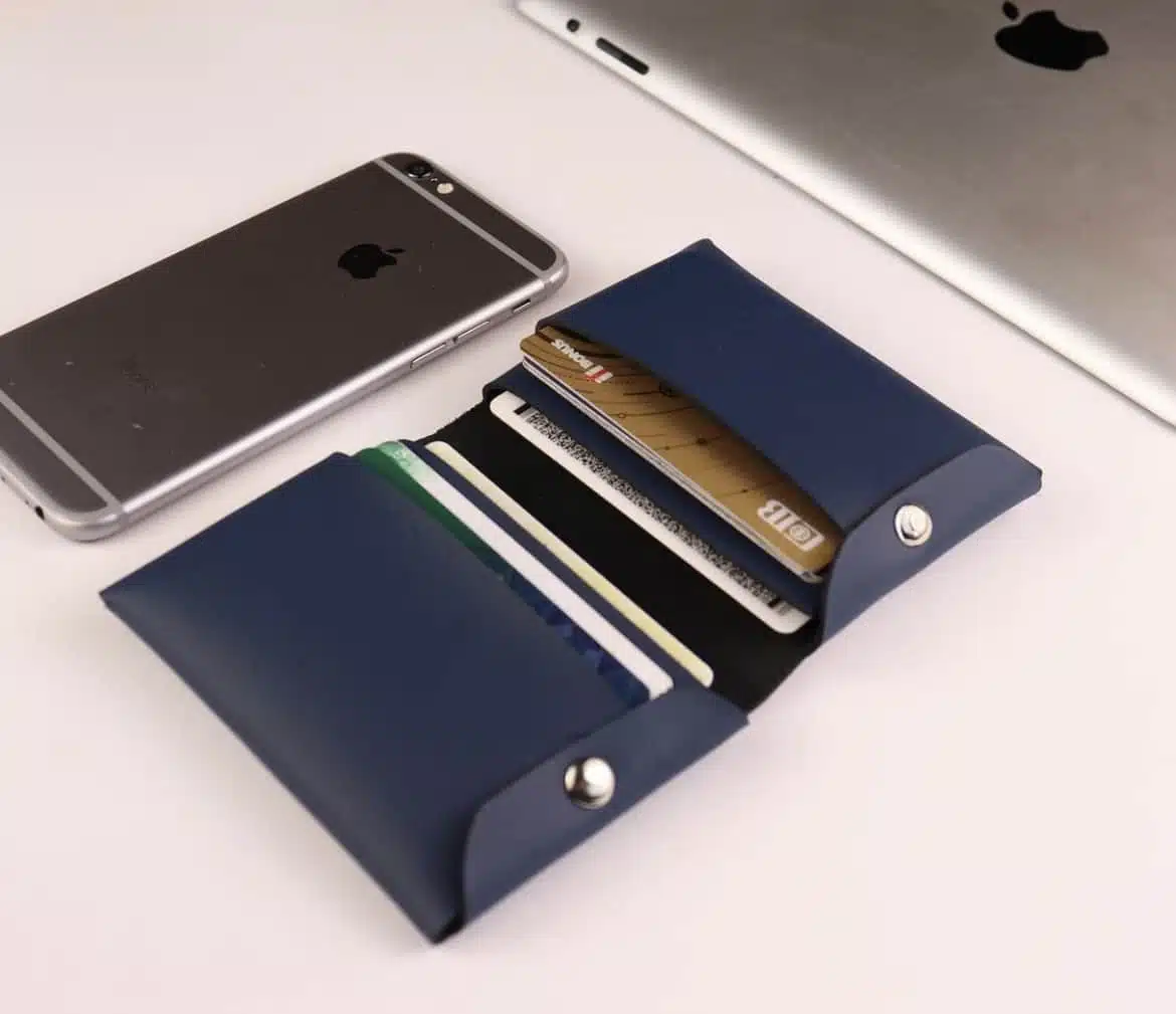 Genuine Leather Folded card holder 1 Genuine Leather Folded card holder