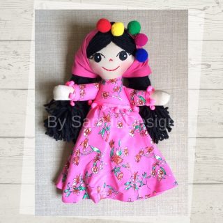Egyptian folkloric handmade soft doll “ Warda “