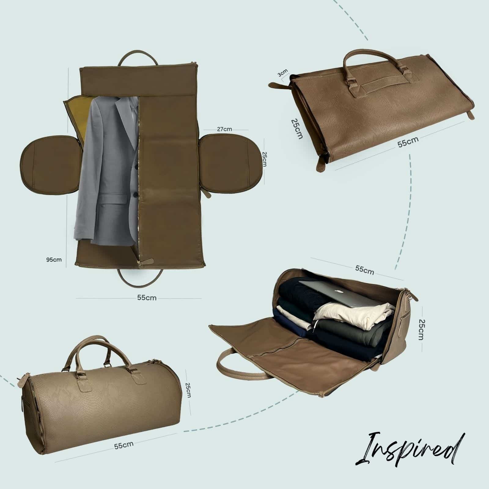 Beige_ Explorer Bag 6 Inspired_ foldable duffle bag