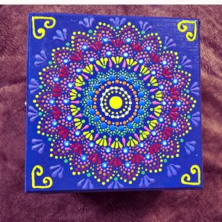 mandala painted box