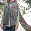 Grey Wool Bohemian Scarf
