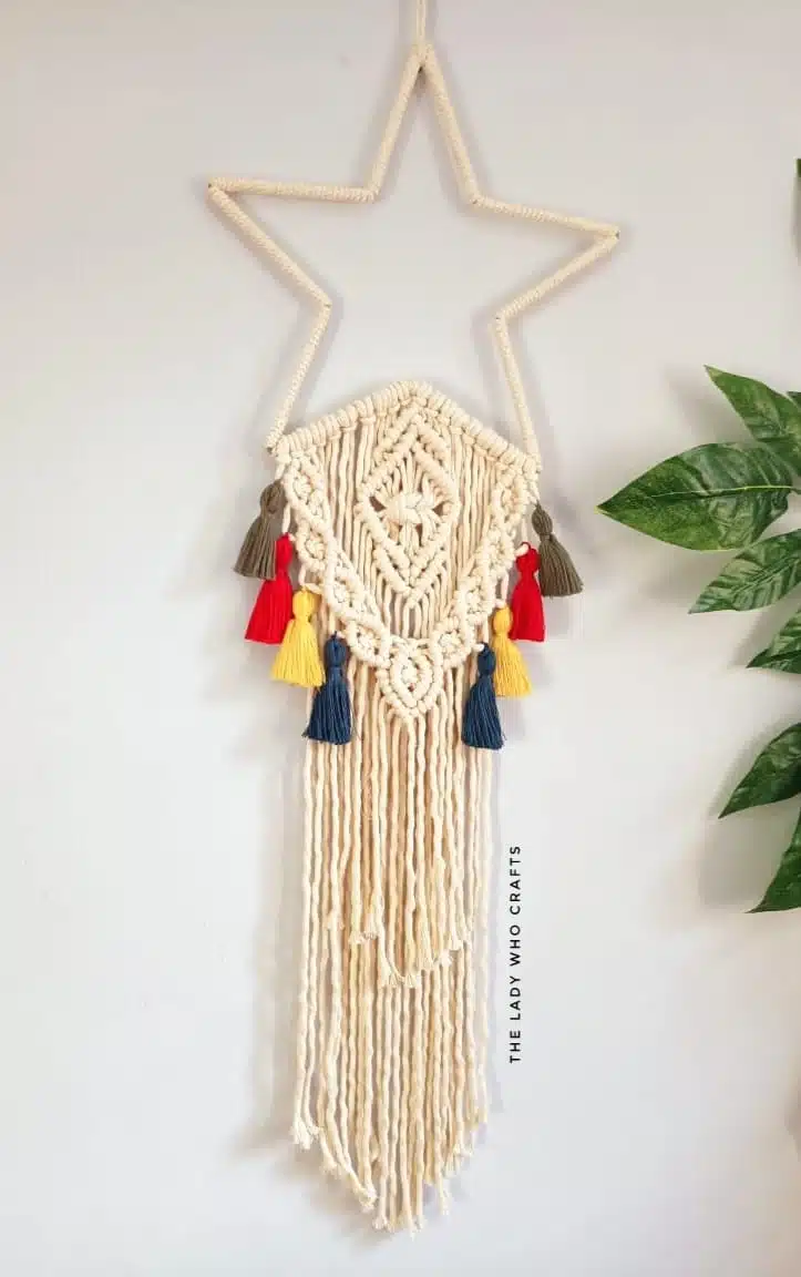 Boho macrame star wall hanging βπ and Ramadan decor 8 1648398846490 01