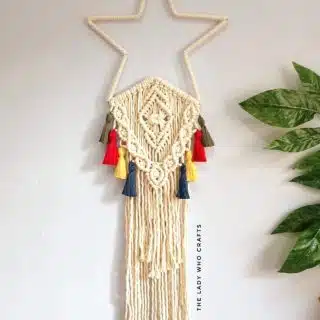Boho macrame star wall hanging ⭐🌙 and Ramadan decor