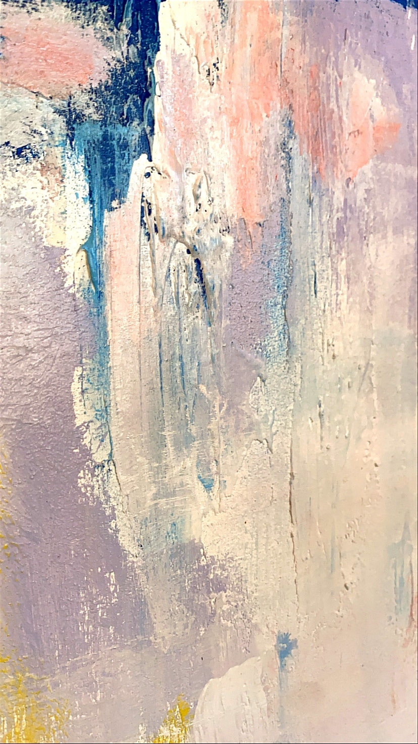 Breathe 5 Enamel paint and mixed media on canvas painting