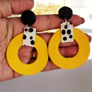 yellow earrings