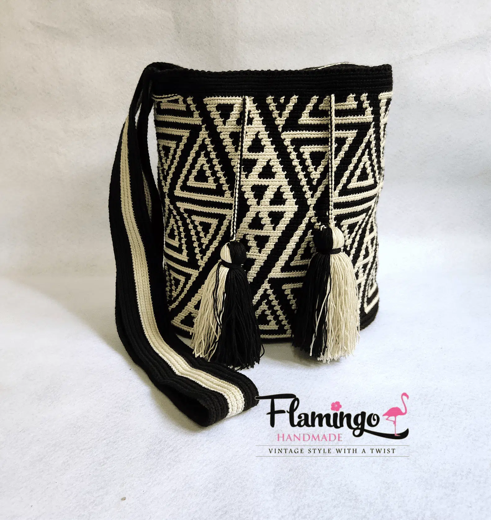 Black and beige bag 1 Black and beige bag