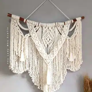 Diamonds and tassels macrame wall hanging ✨💛