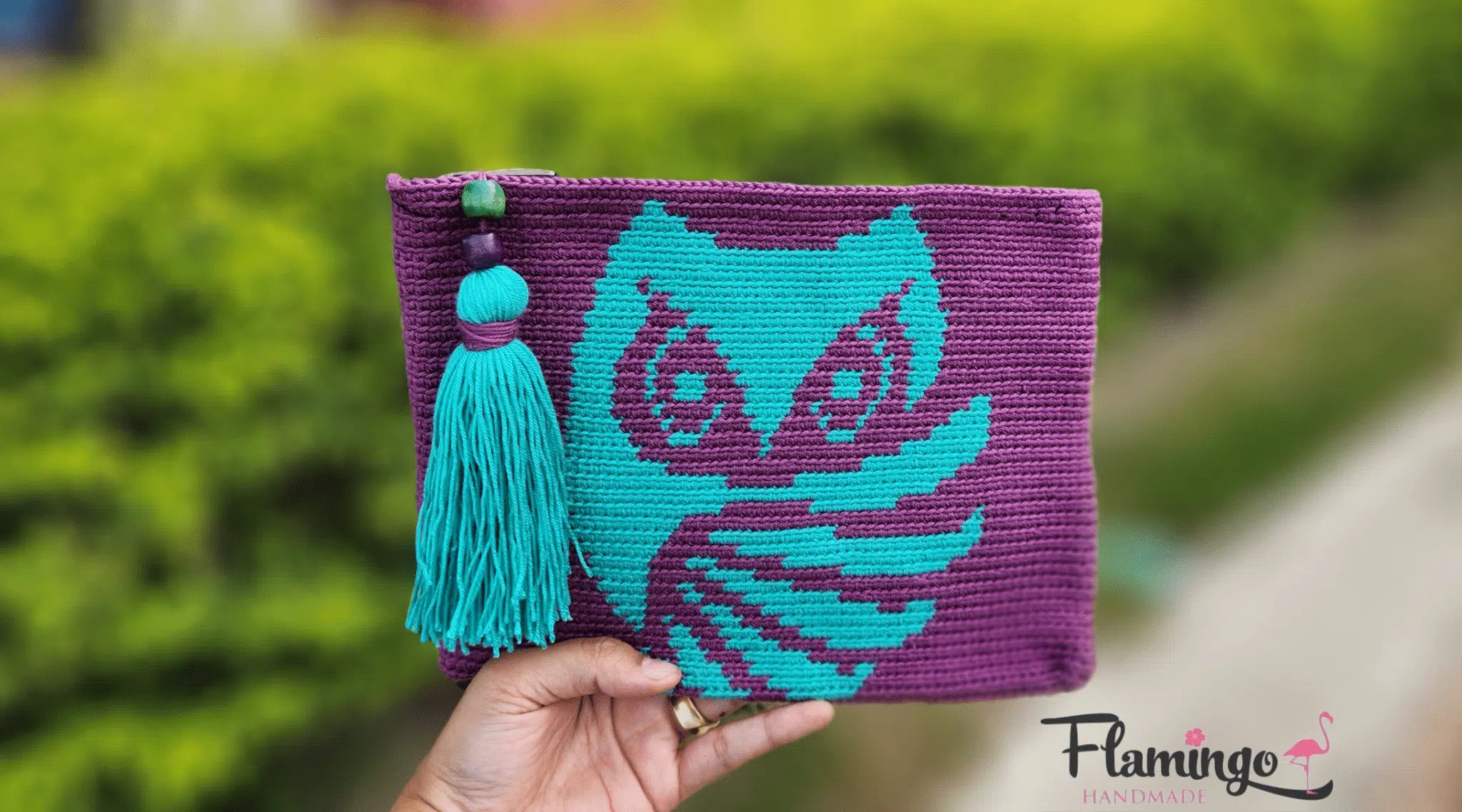 Purple Clutch with owls design ๐ 2 1697467384904