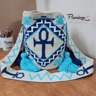 two sided pharaonic bag