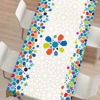 tablecloth (colorful pattern)
