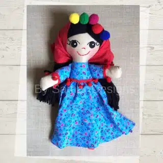 Egyptian folkloric handmade soft doll “Warda”