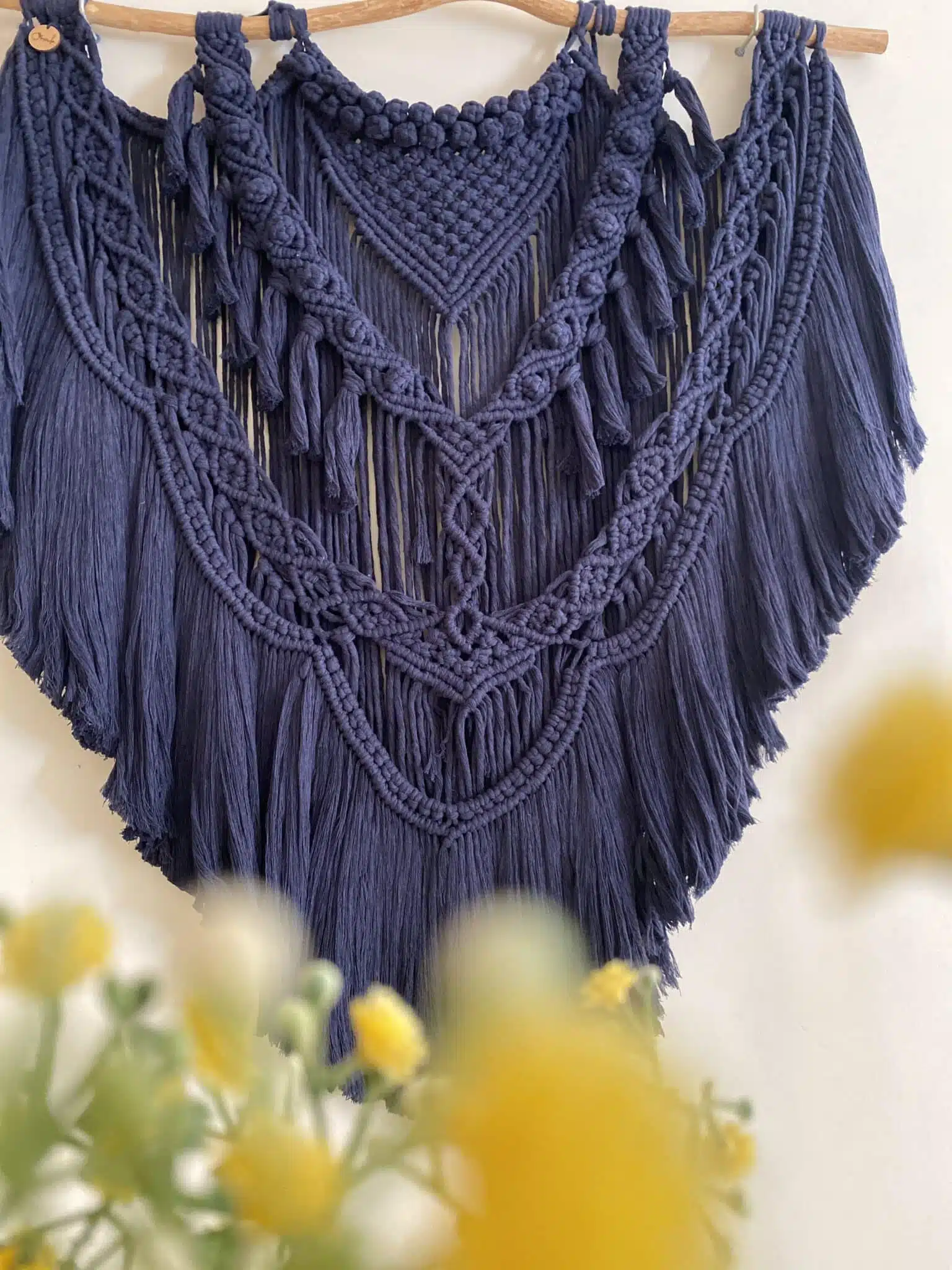 Navy blue macrame wall hanging 2 1CD3A3C9 8879 4B9D 889B 86CC4AC679BA scaled