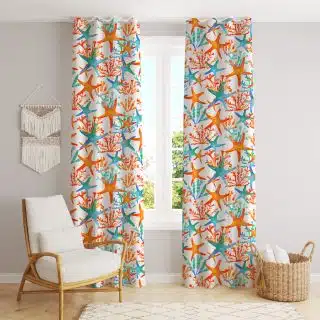The Colorful Starfish curtains