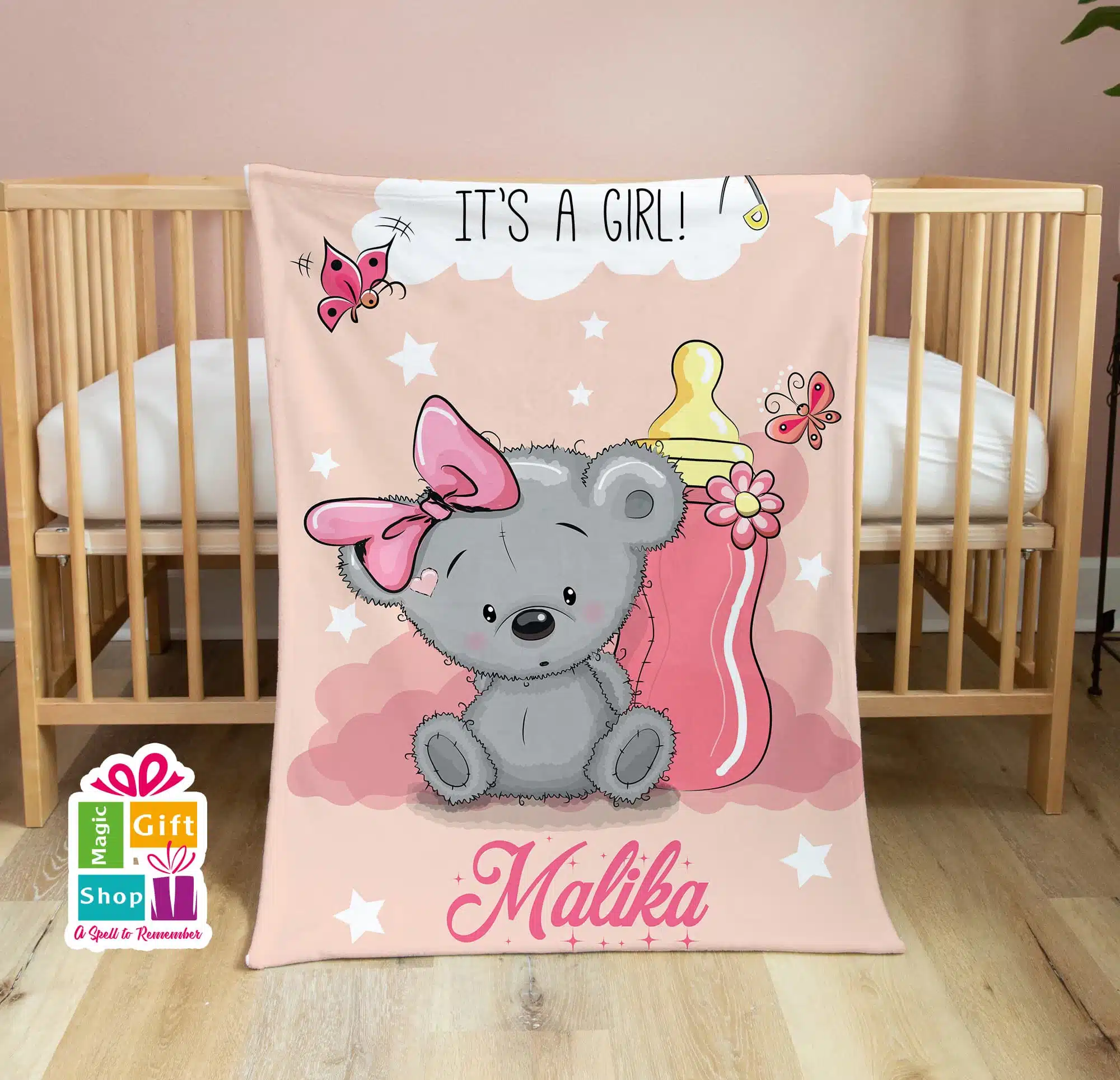 it's a Girl Blanket (Malika) 1 it's a Girl Blanket (Malika)