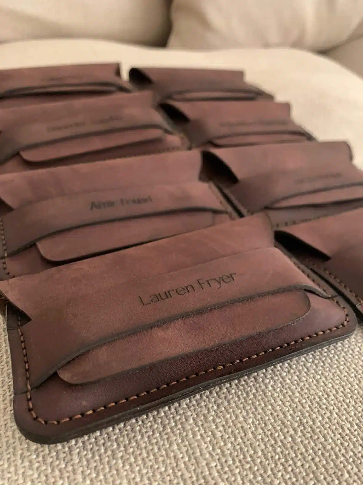 Personalized Handmade Slim Leather Wallet 6 2 167