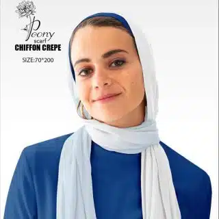 Gradient Baby Blue & White