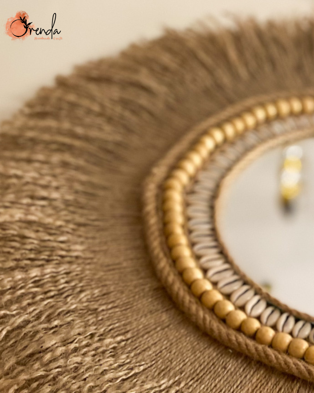 Jute mirror fringe wall decor 4 2 35