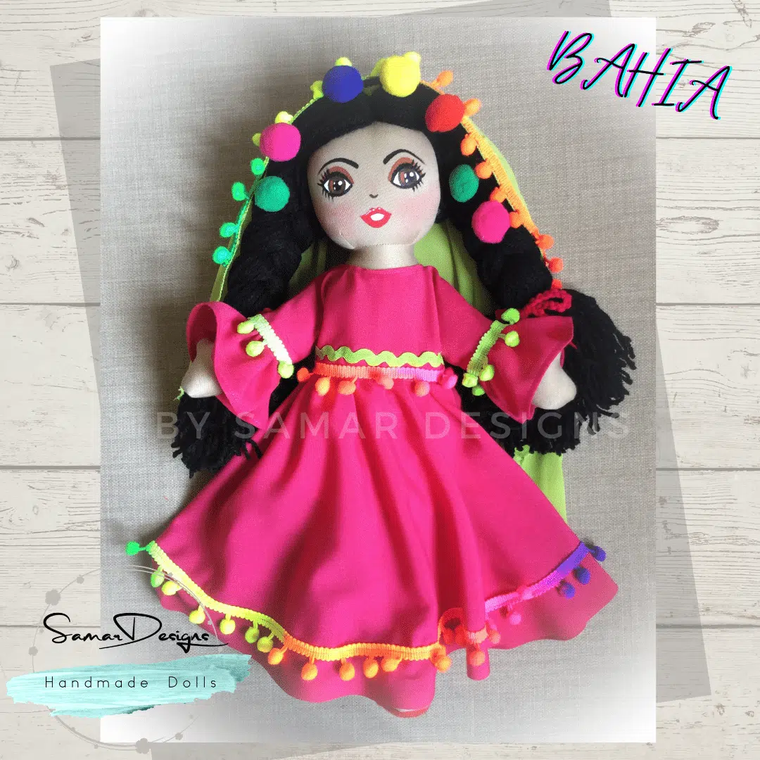 Egyptian folkloric Doll “Bahia” 1 Egyptian folkloric Doll “Bahia”